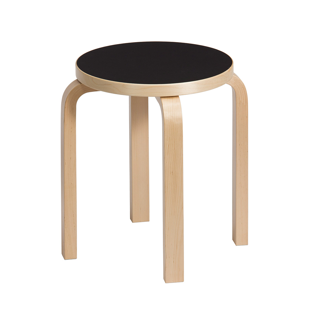 スツール E60 ブラックリノリウム