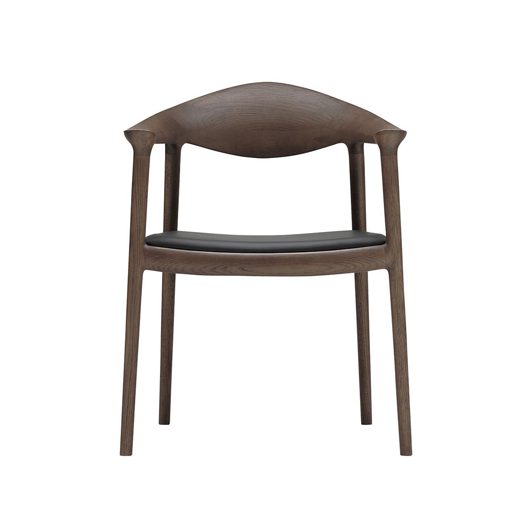 ARM CHAIR ダークブラウン-R2