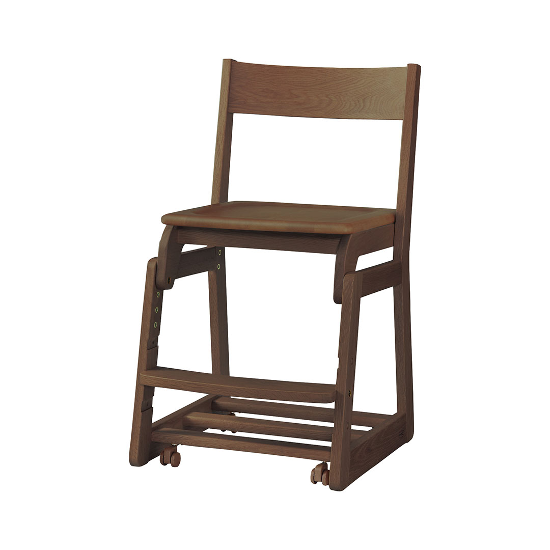 DSC-5304Mデスクチェア 板座 カフェオーク