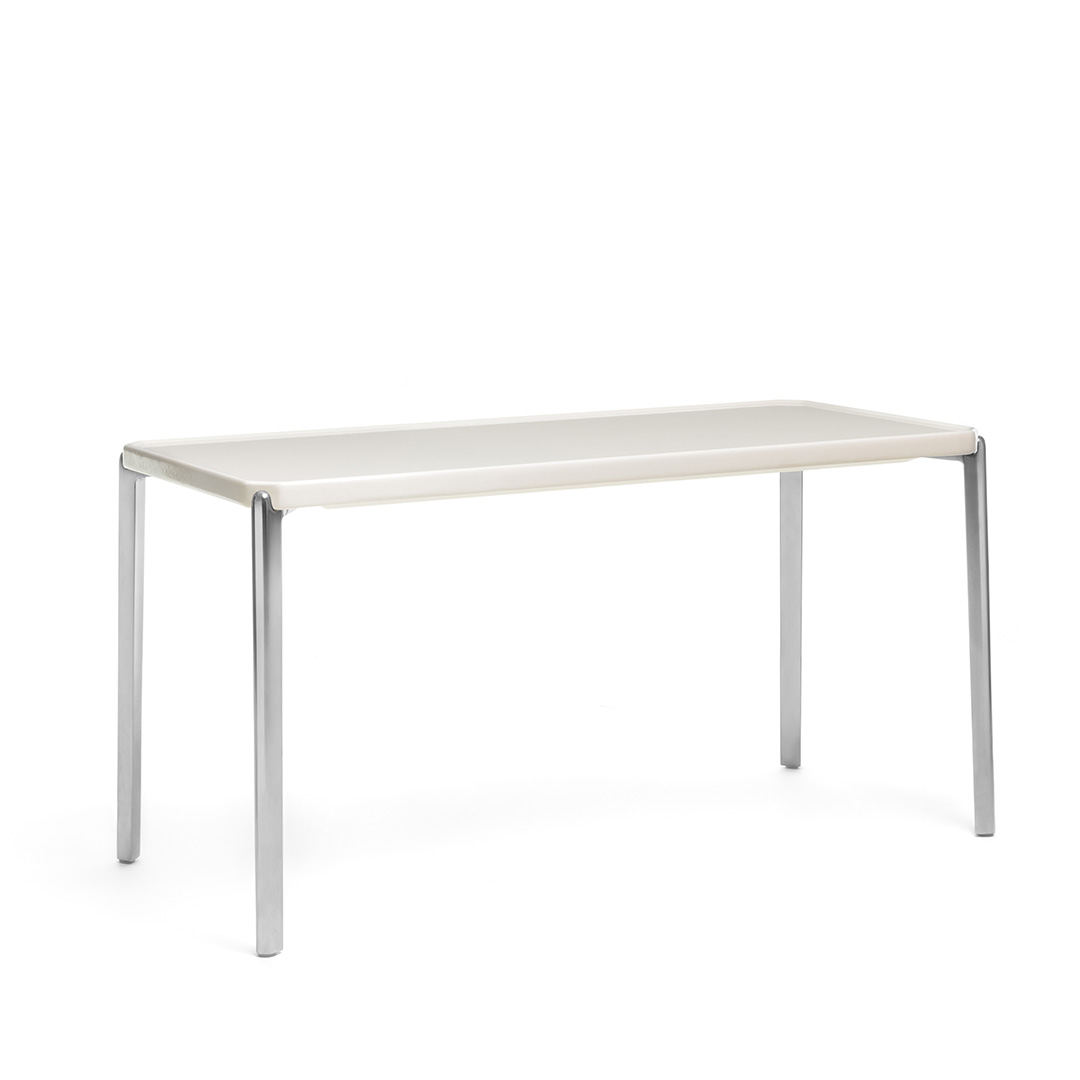 Tambour Concrete 長方形(脚カラー:ポリッシュ) ホワイト