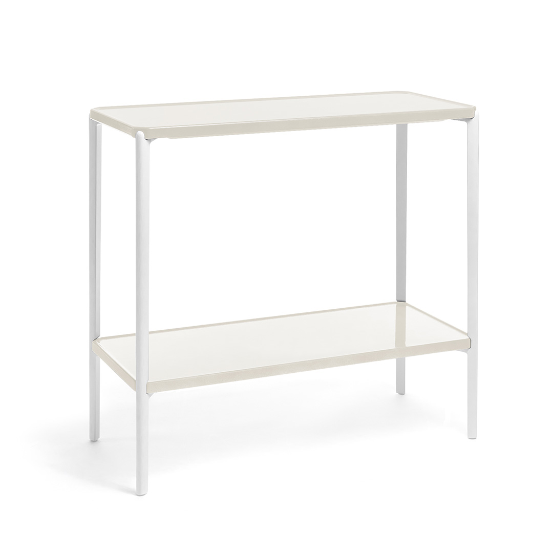 Tambour Concrete 長方形2段(脚カラー:ホワイト) ホワイト