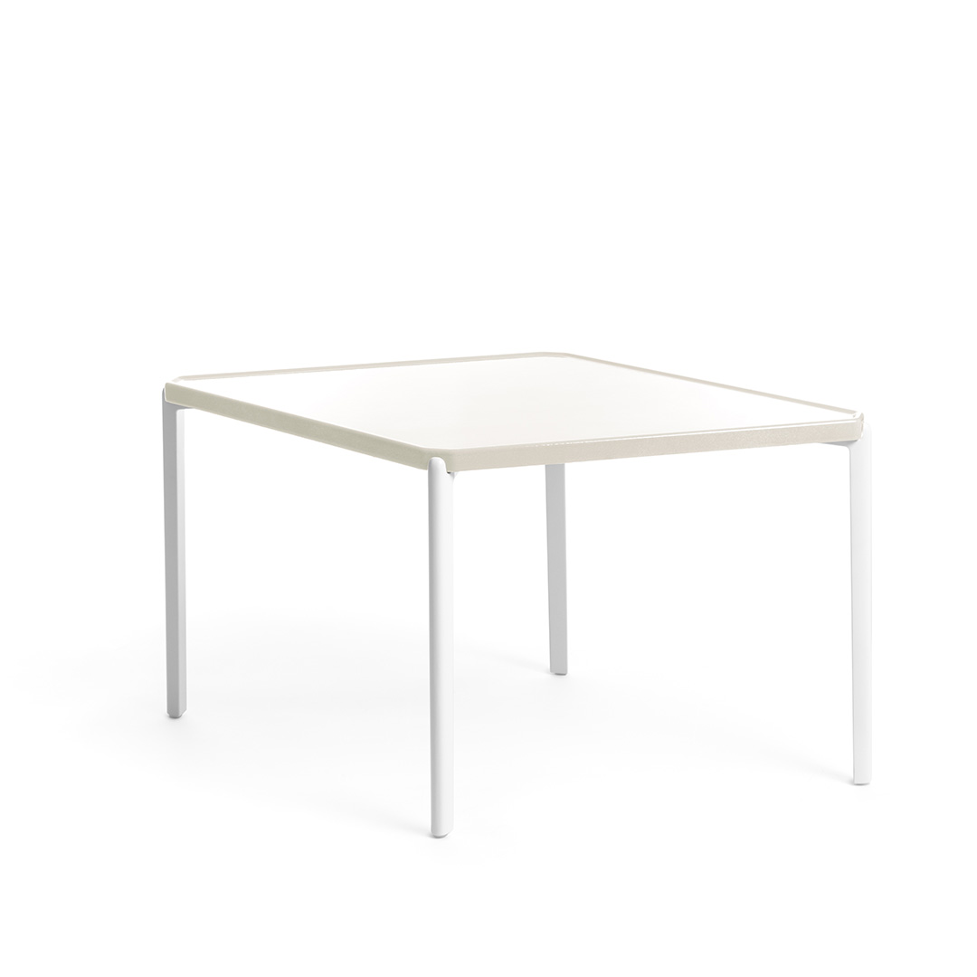 Tambour Concrete 菱形（脚カラー：ホワイト） ホワイト