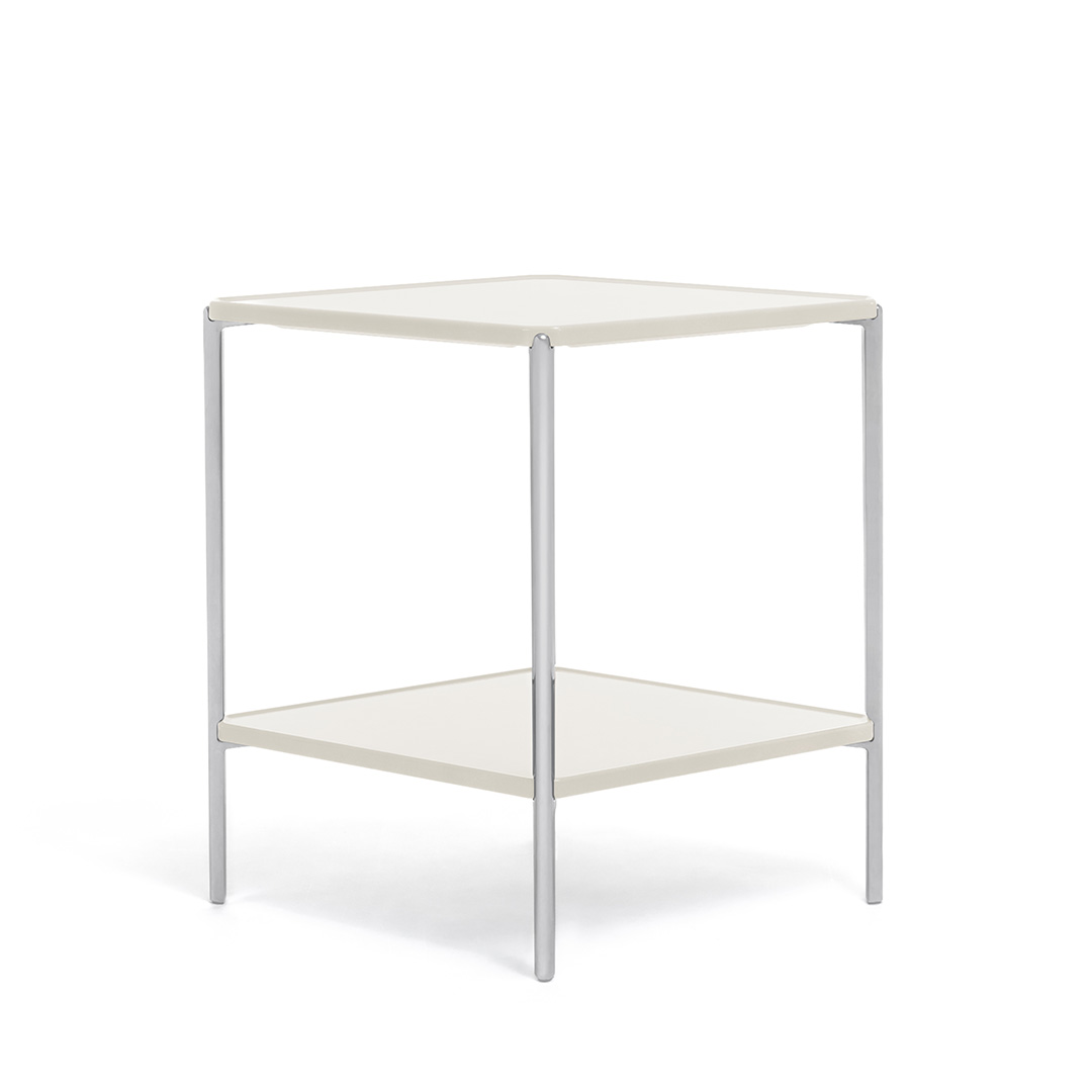 Tambour Concrete 菱形2段（脚カラー：ポリッシュ） ホワイト