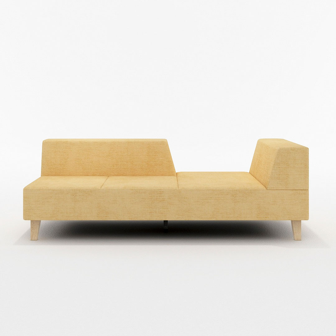 PIVO 2.5人掛け 左肘付(脚カラー:ナチュラル) GROUP4-HUマスタード