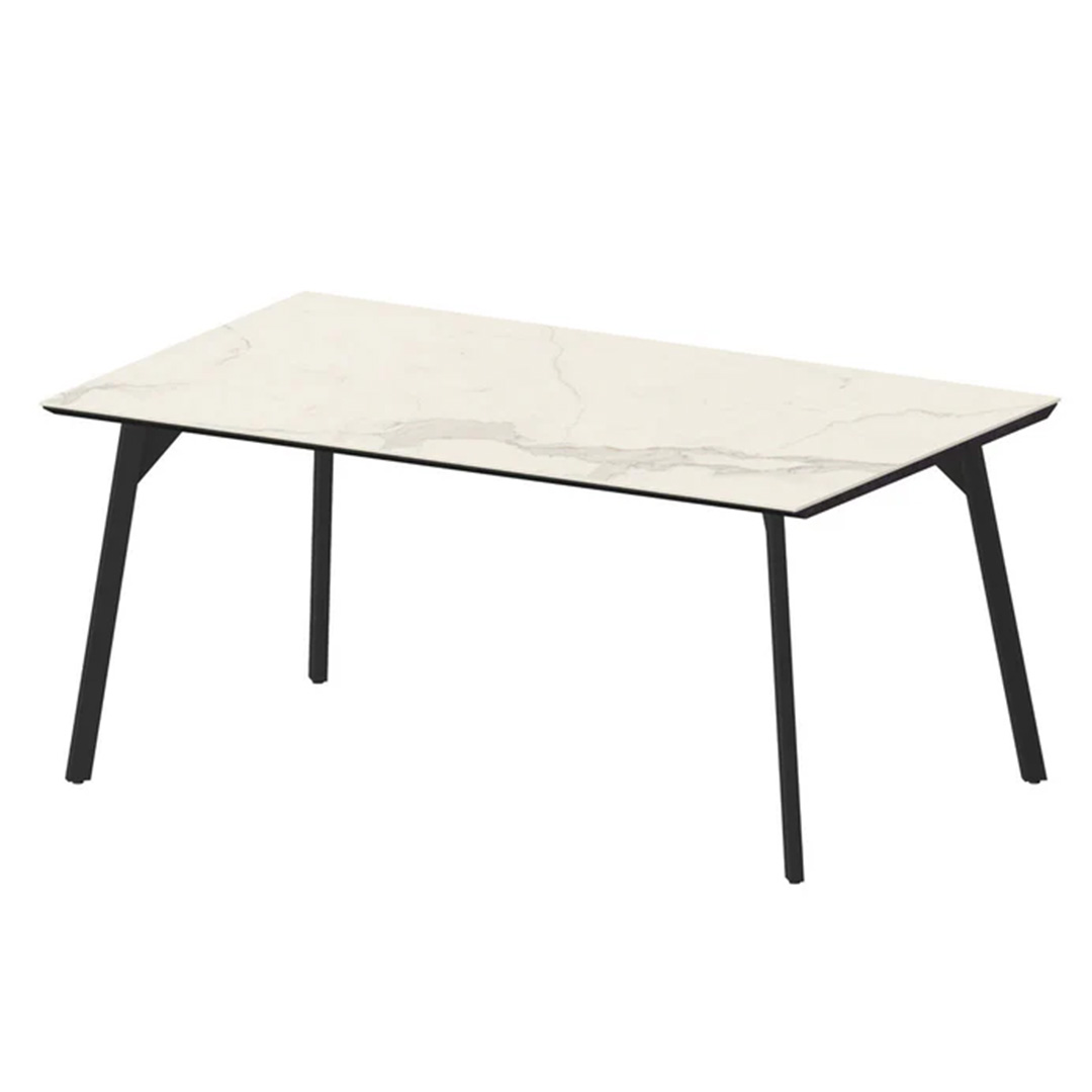 レグル ダイニングテーブル スリムライン脚 ブラック(W135) Lカルカッタ