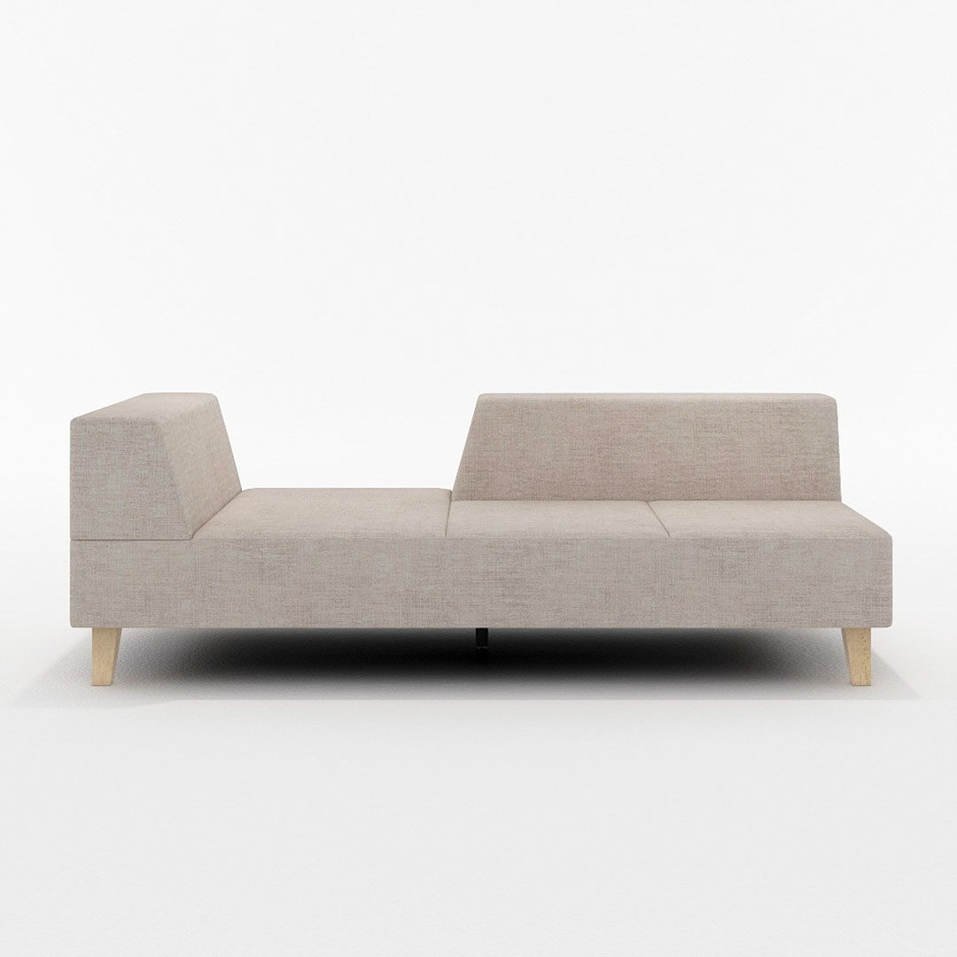 PIVO 2.5人掛け 右肘付(脚カラー:ナチュラル) GROUP4-HUサンドベージュ