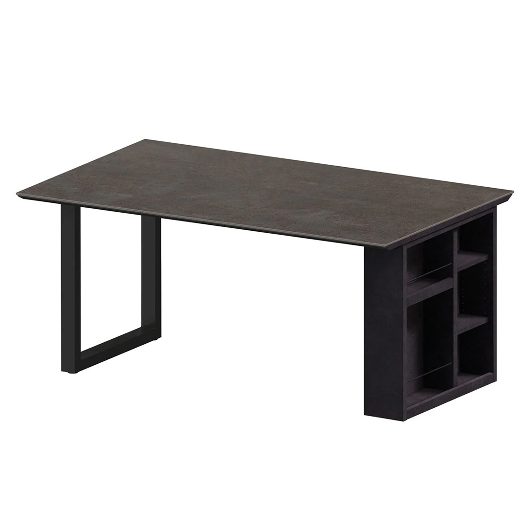 レグル ダイニングテーブル エンドボックス ブラック（W135）