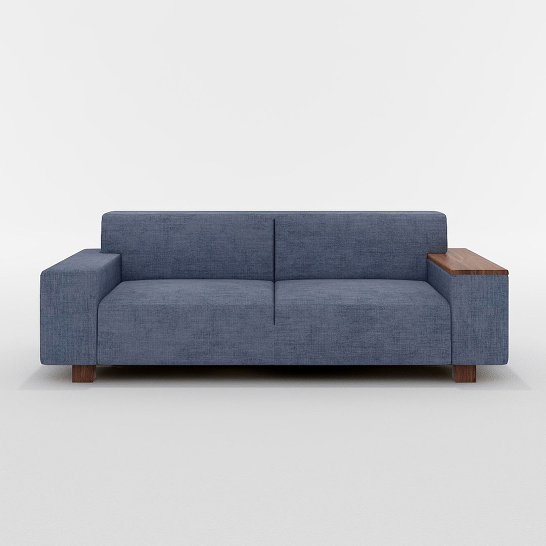 BRICK 2.5人掛け 左木肘付（脚カラー：ウォールナット）