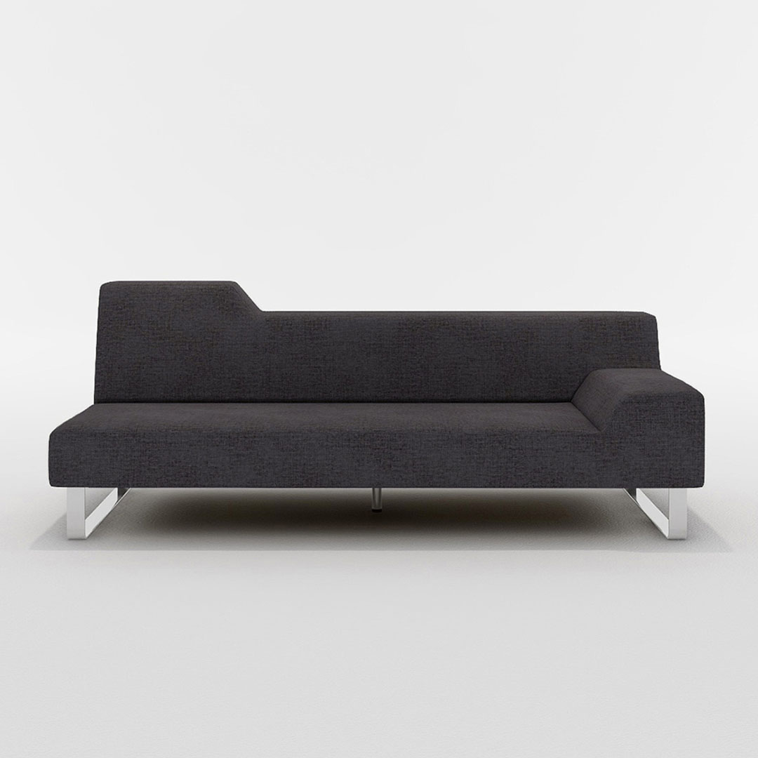 SIESTA 2.5人掛け 左肘付（脚カラー：クロムメッキ）