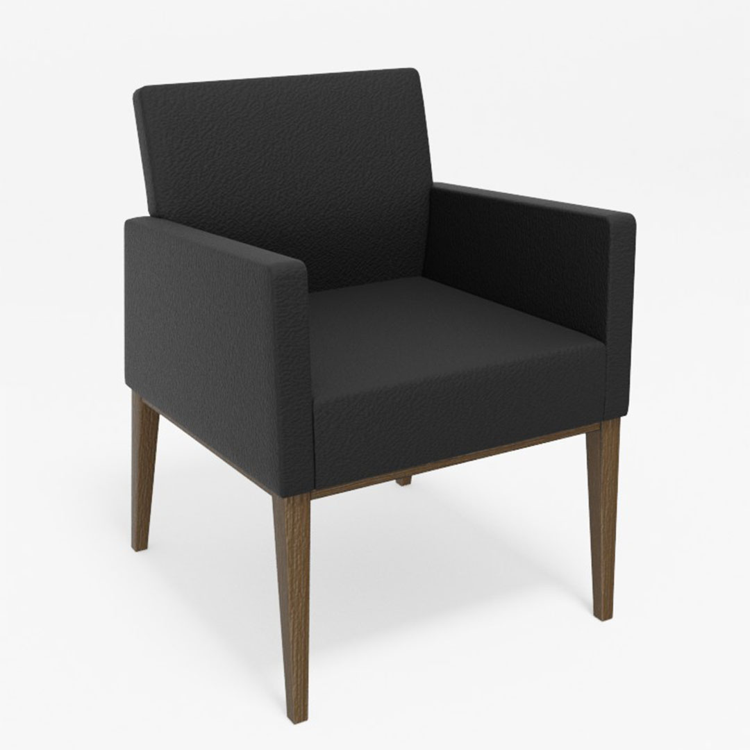 ロッタダイニングチェア肘付（脚カラー：CBBS）