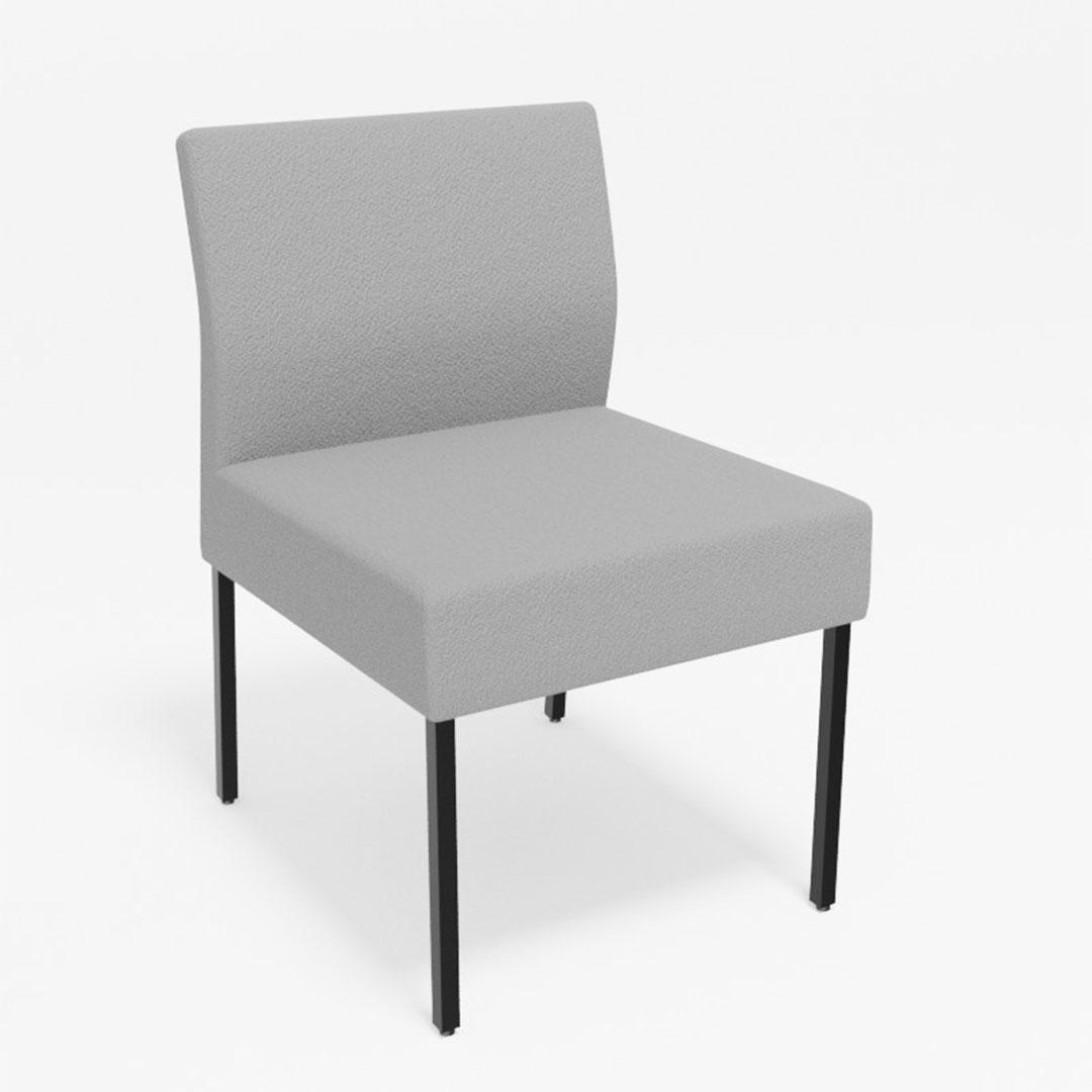 ロッタダイニングチェア肘なし（脚カラー：ブラック）