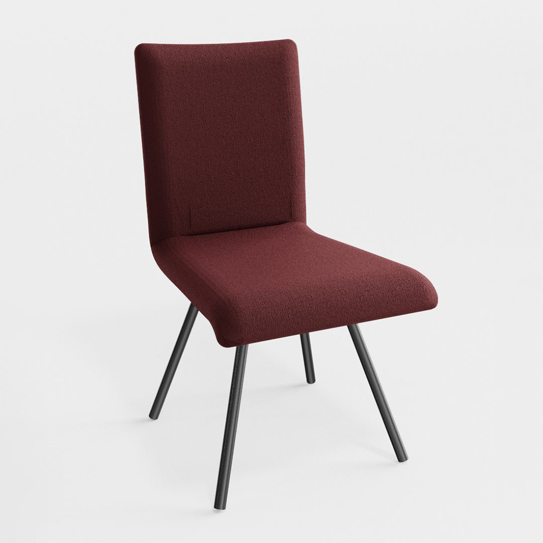 フィーノダイニングチェア回転（脚カラー：ブラック）