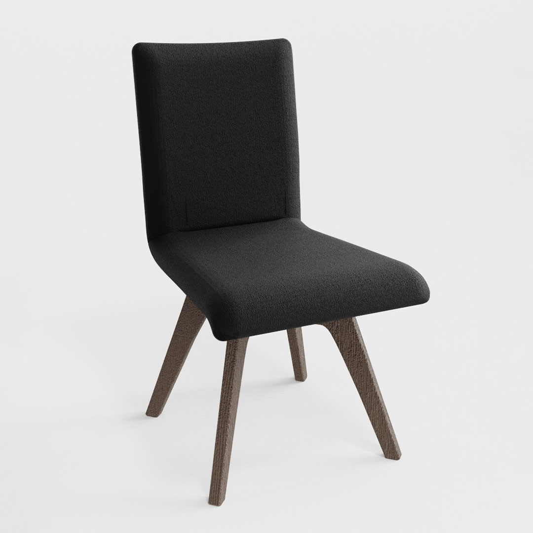 フィーノダイニングチェア固定木脚（脚カラー：CBBS）