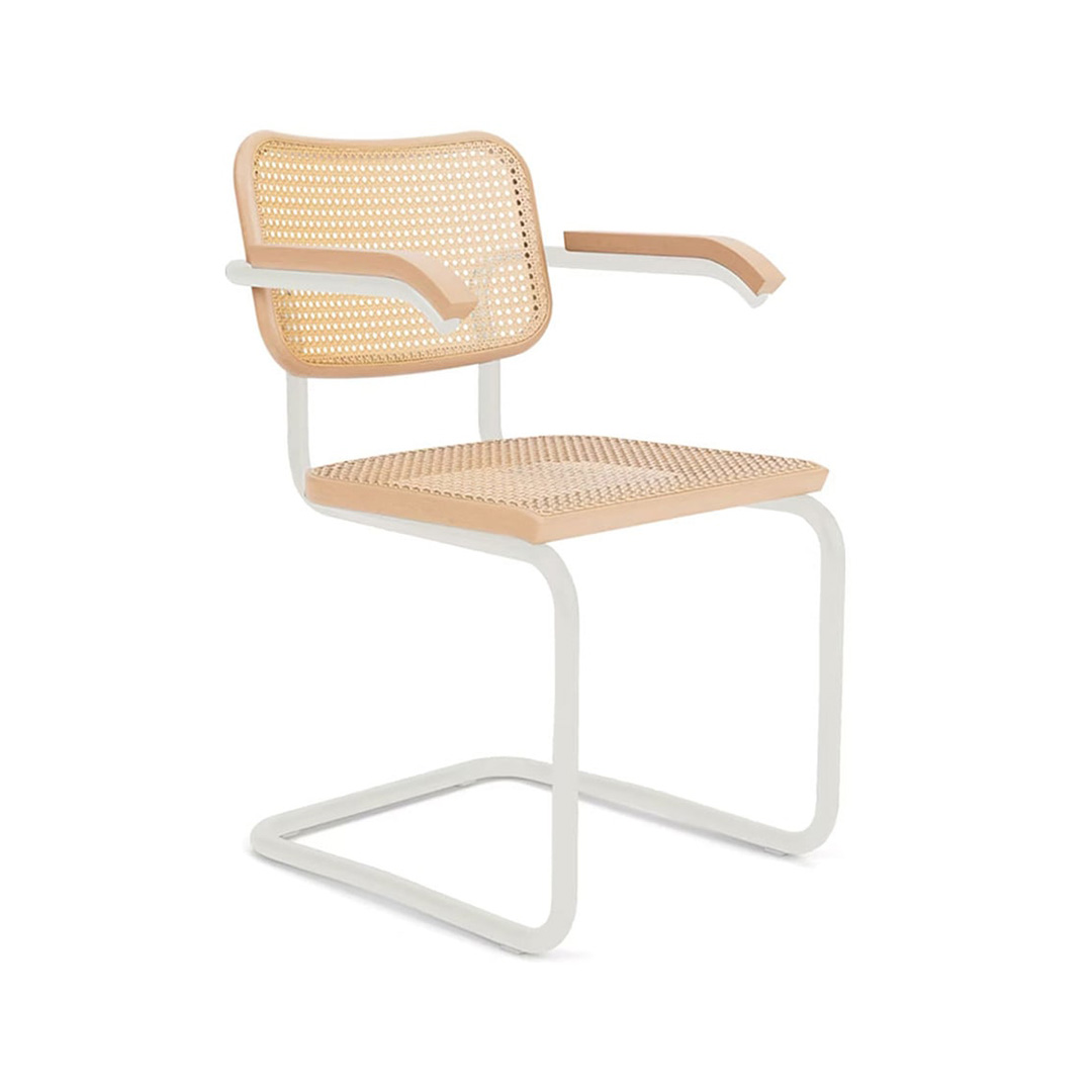 CESCA CHAIR MATTE FRAME アームチェア（脚カラー：ホワイト・ウルトラマット）