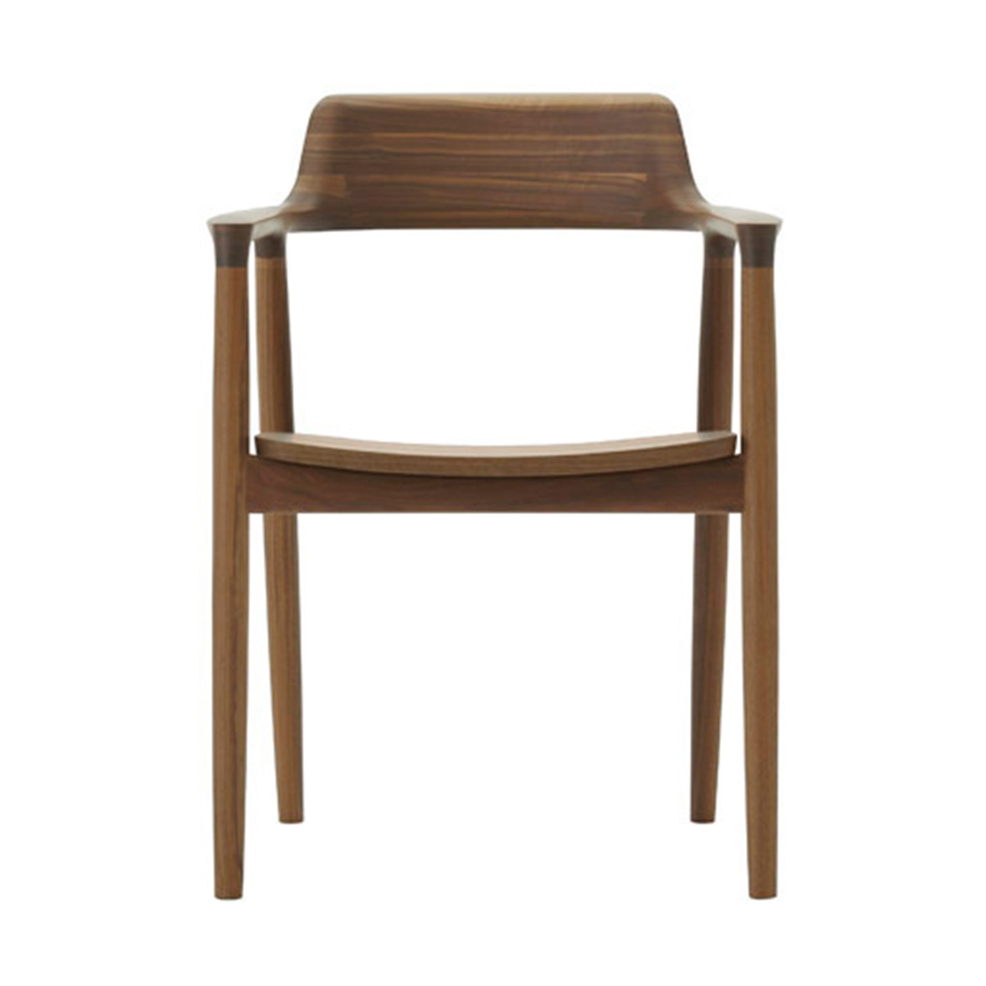 HIROSHIMAアームチェア ウォルナット（板座）