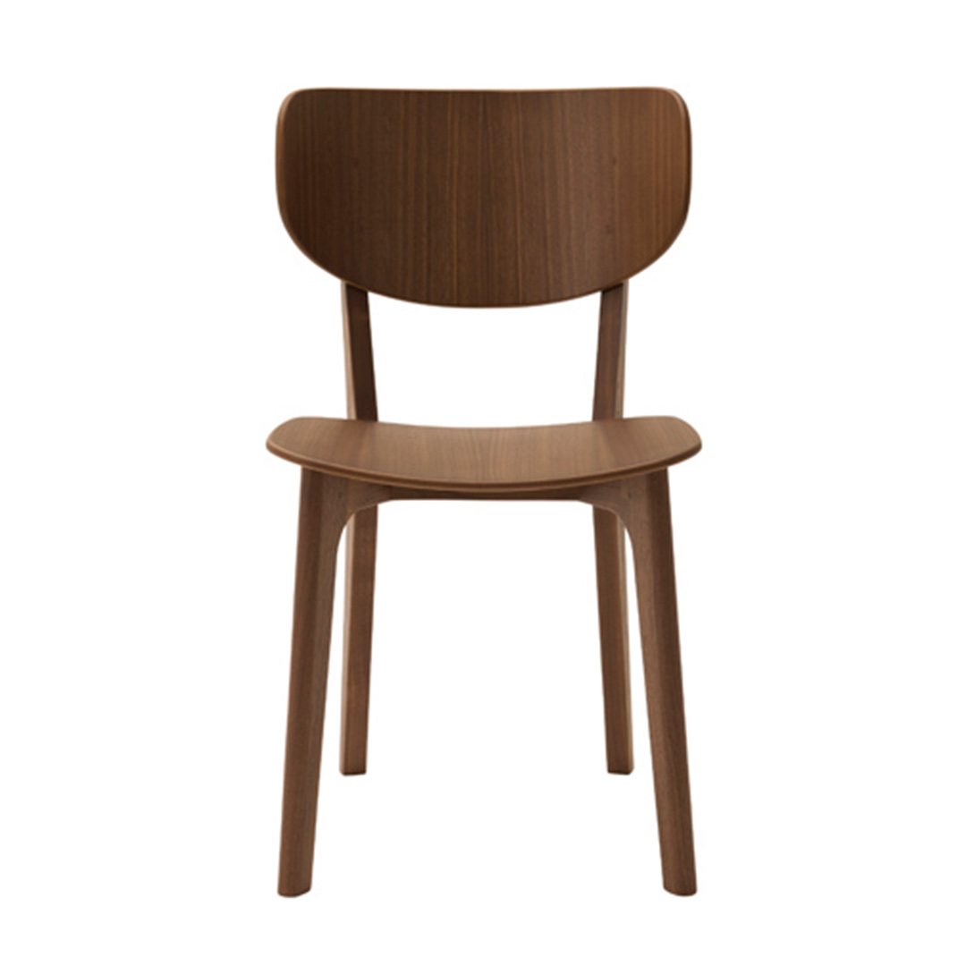 Roundishチェア ウォルナット（板座）
