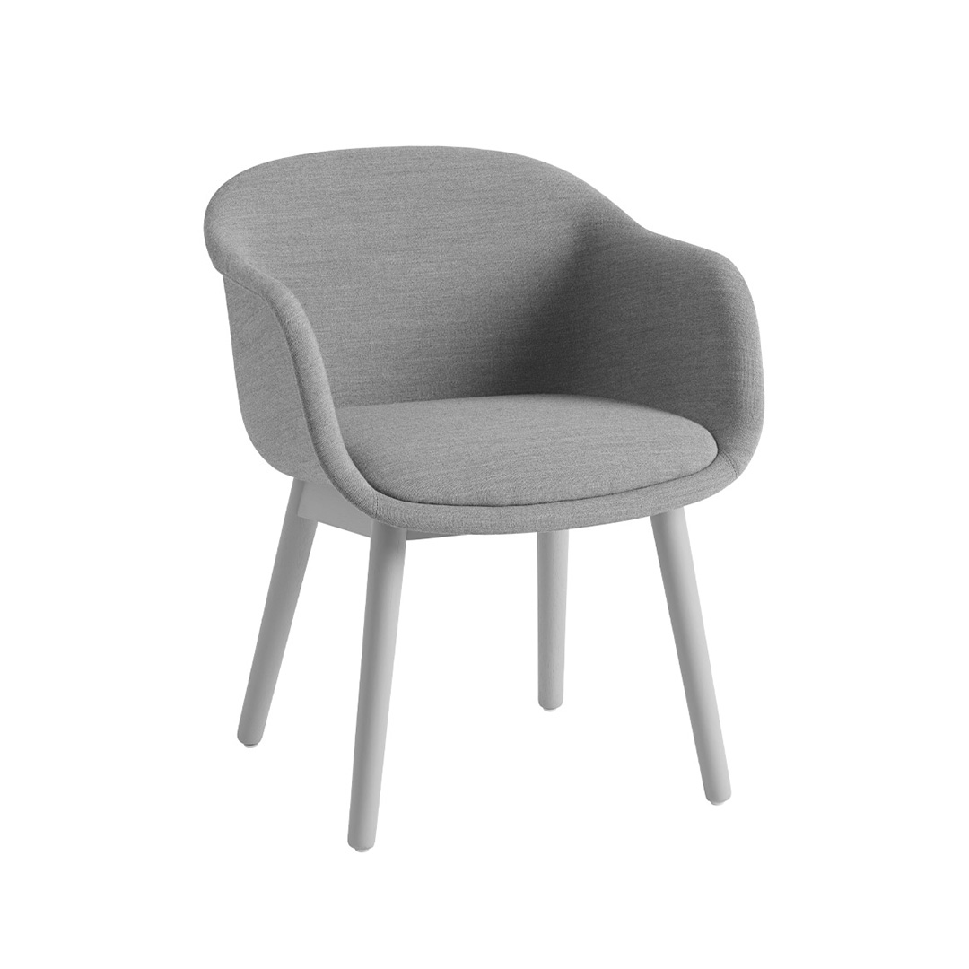FIBER CONFERENCE ARMCHAIR / WOOD BASE