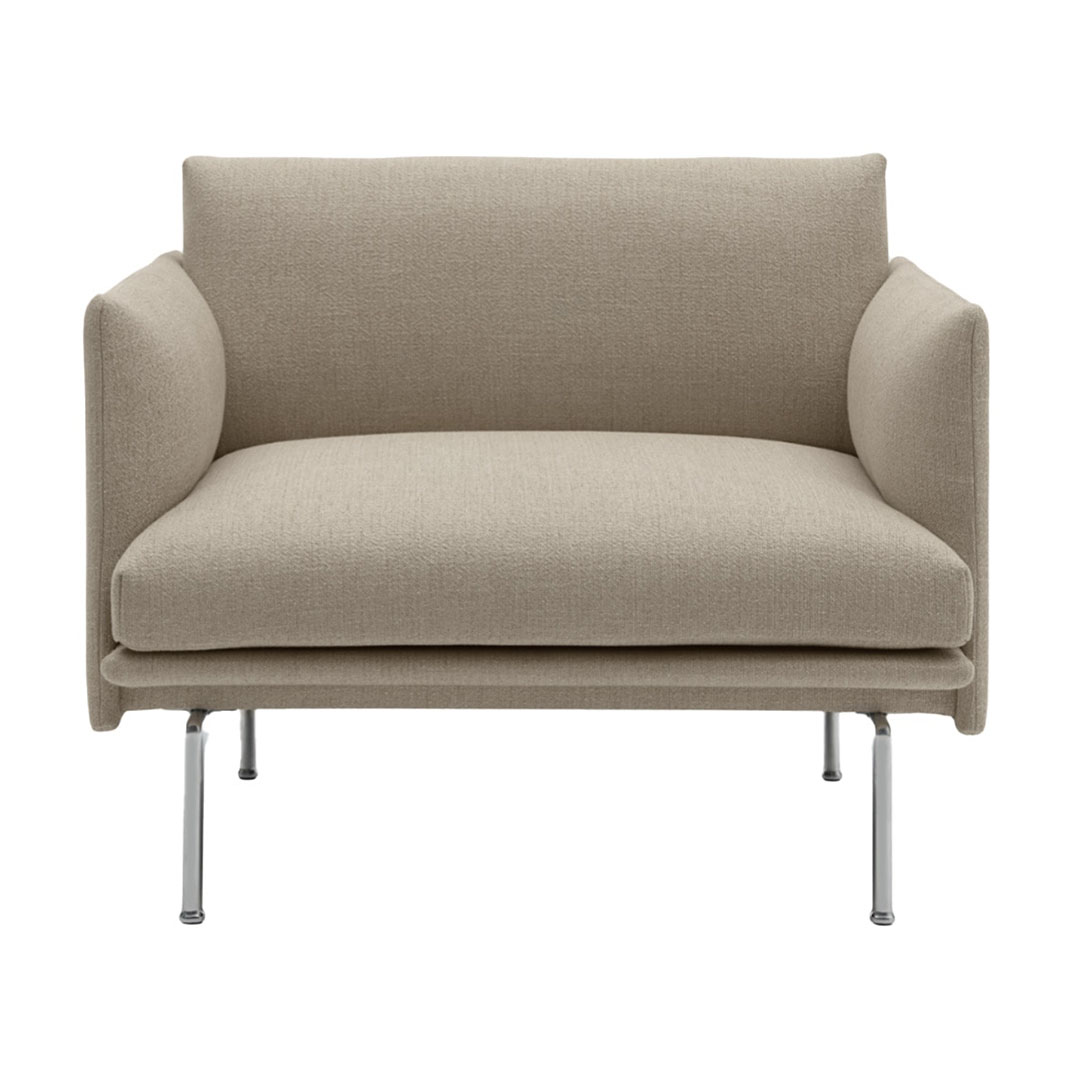 OUTLINE CHAIR（脚カラー：ポリッシュドアルミニウム）