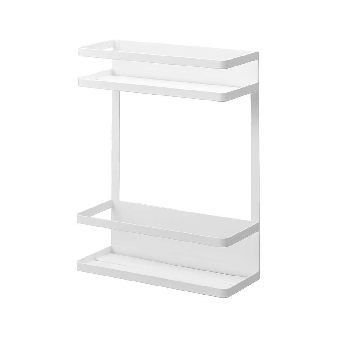 洗濯機横マグネット収納ラック タワー 2段