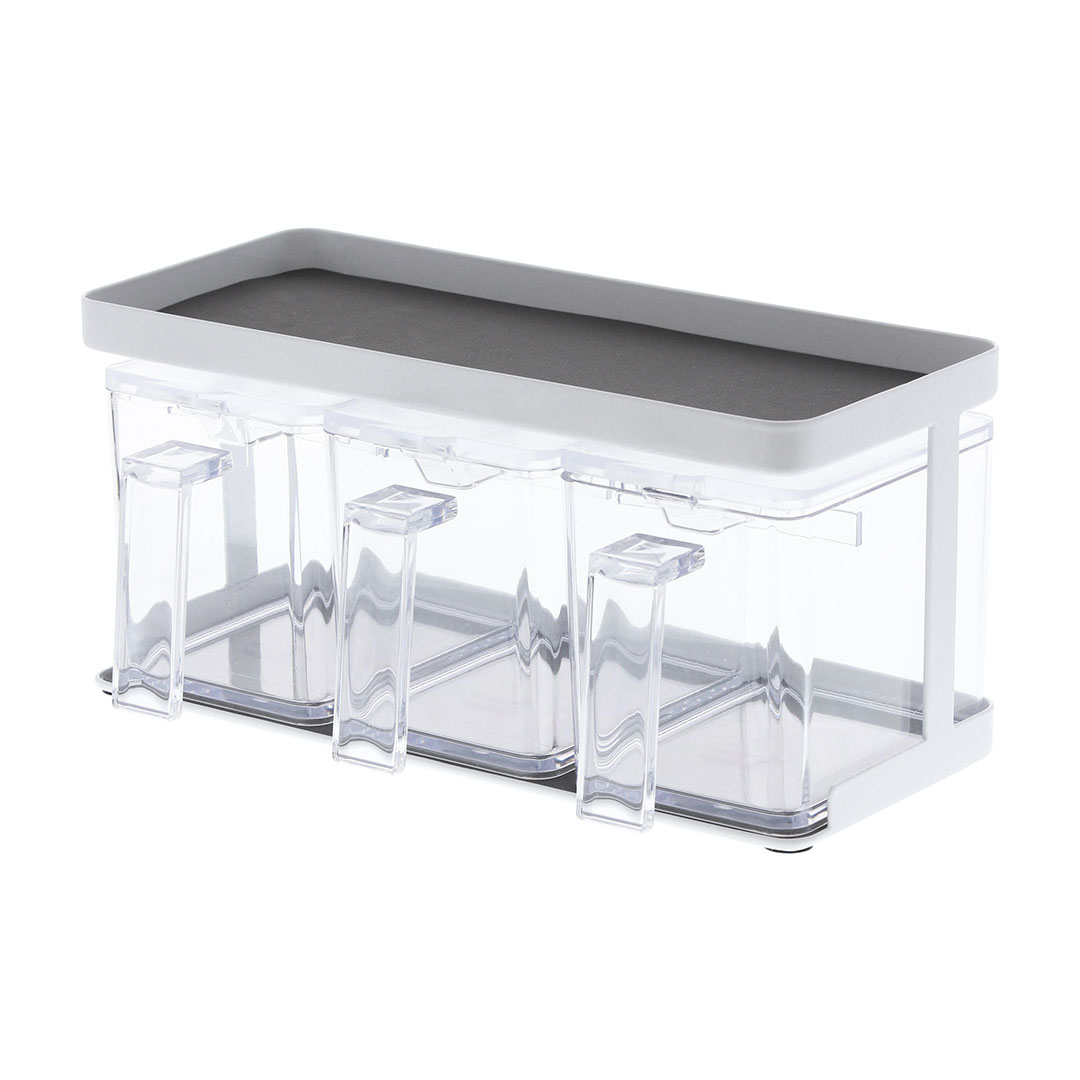 調味料ストッカー＆ラック タワー 3個セット