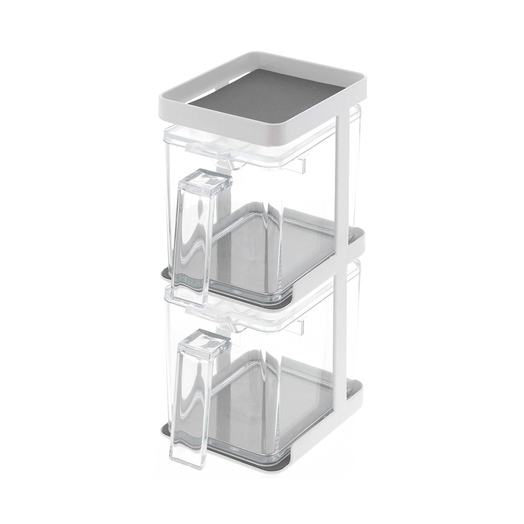 調味料ストッカー2個＆ラック3段セット スリム タワー