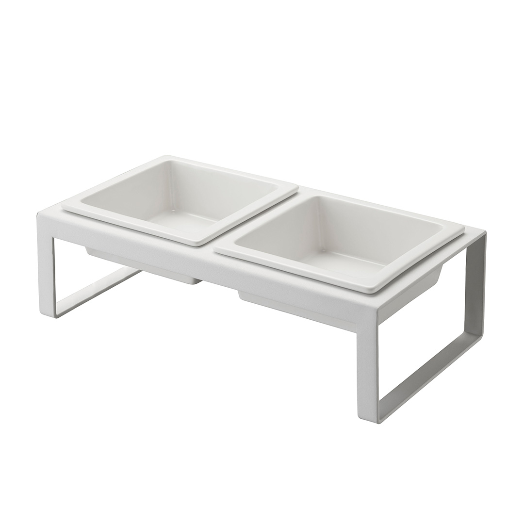 ペットフードボウルスタンドセット タワー トール