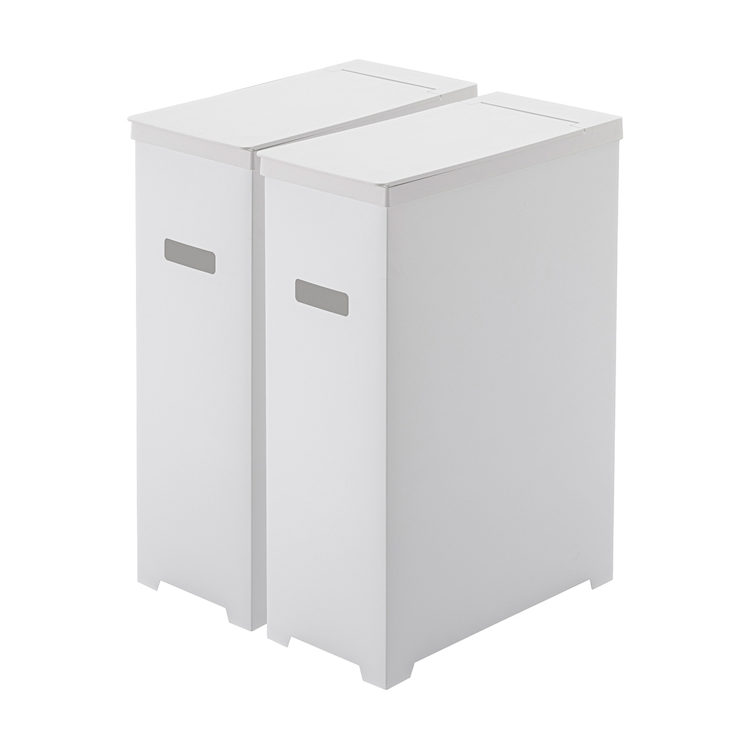 スリム蓋付きゴミ箱 タワー 2個組