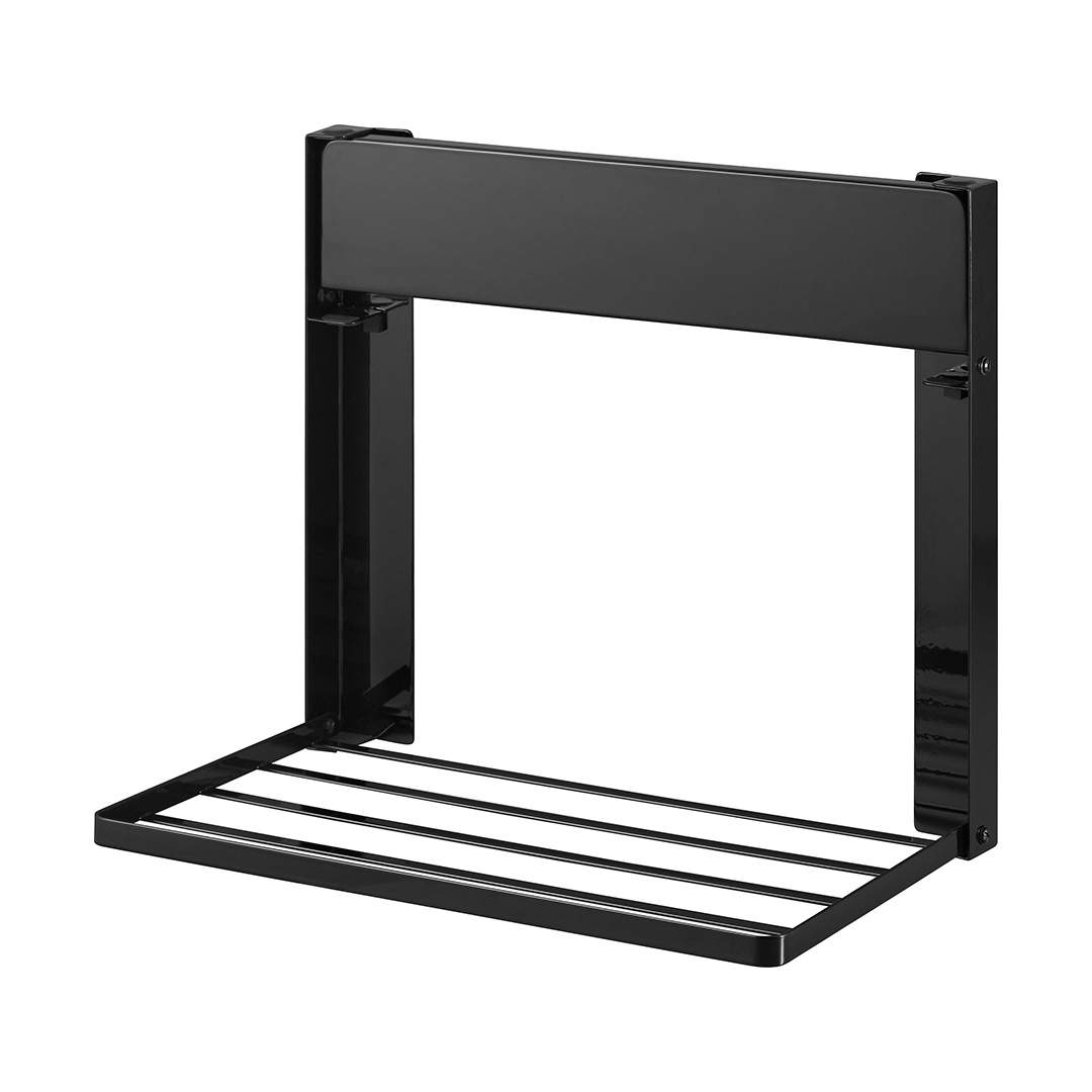 洗濯機横マグネット折り畳み棚 タワー 2段